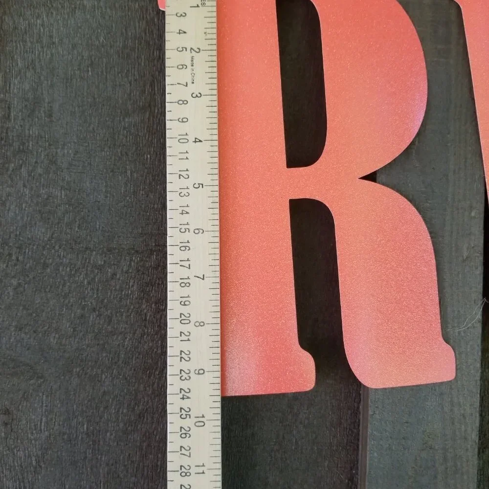 SCIENCE RULES- Paper Banner, Glitter, Coral Orange